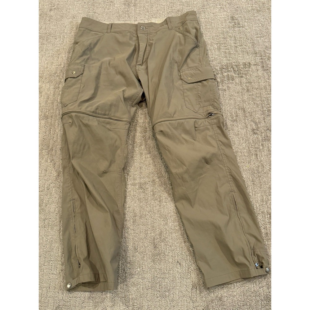 KUHL MEN'S STEALTH Liberator Convertible Pants Khaki HIKING  Size 38x30 (S1)